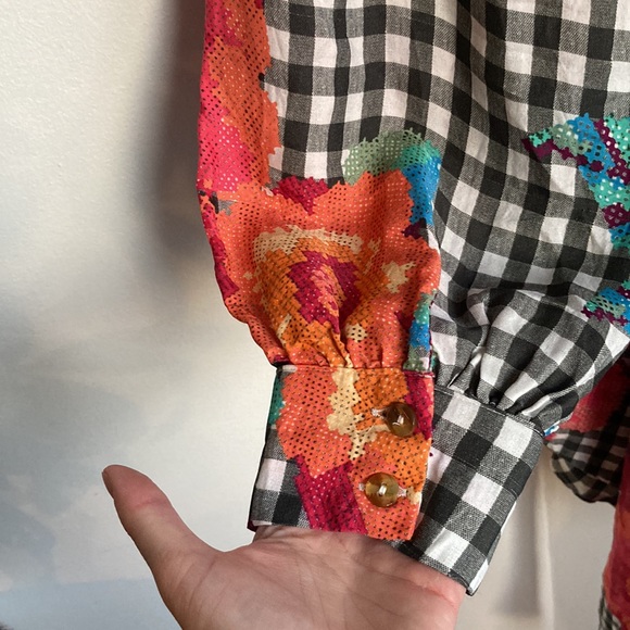 FARM Rio gingham floral mini dress - XS - Picture 5 of 6